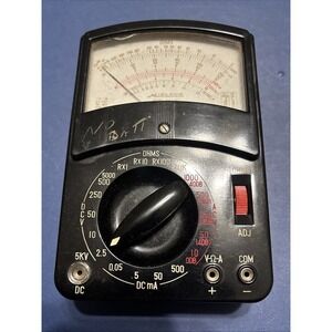 Vintage Midland Analog Multimeter w/ Leather Case – Made in Japan